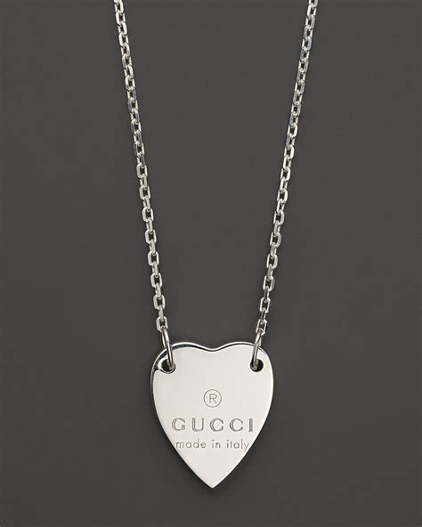 gucci necklace love heart|trademark necklace with heart pendant.